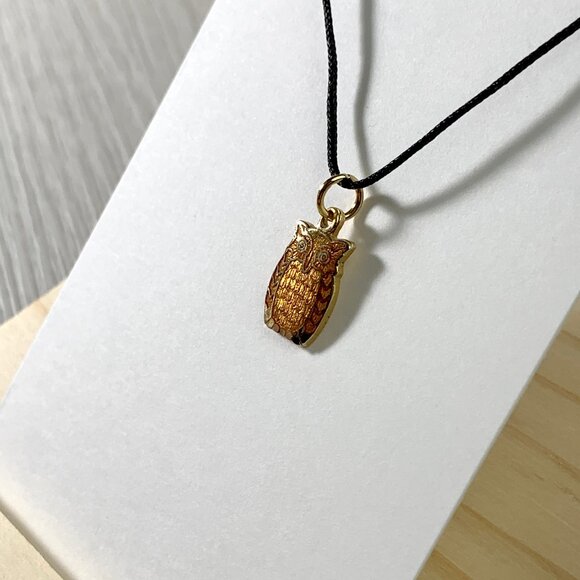 ⭐Cloisonné Owl Pendant/Charm - Picture 3 of 5